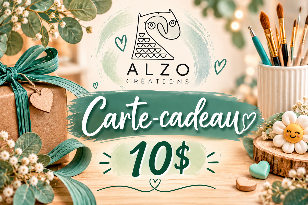 Carte cadeau Alzo créations