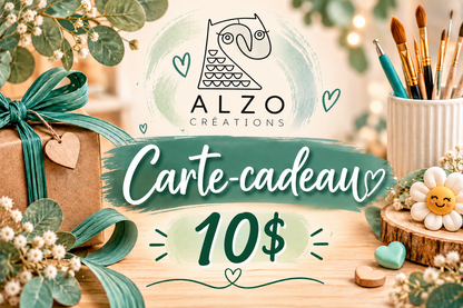 Carte cadeau Alzo créations