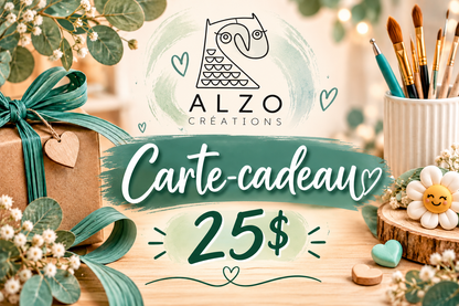 Carte cadeau Alzo créations
