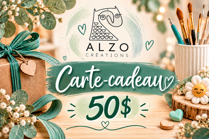 Carte cadeau Alzo créations