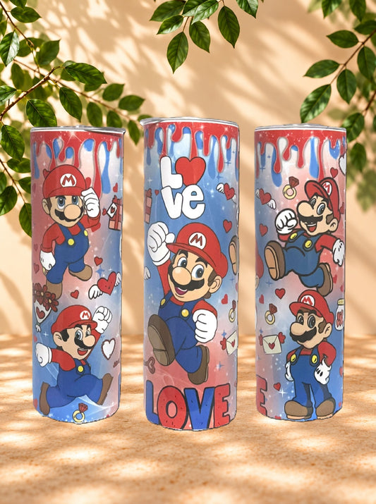 Tumbler St-Valentin Mario