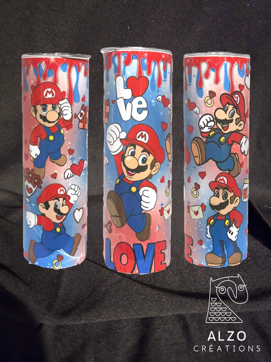 Tumbler St-Valentin Mario